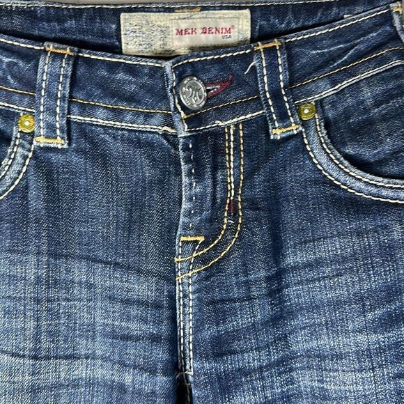 Mek Denim USA San Diego Jeans size W28 L34 Heavy Stitching - Picture 3 of 11